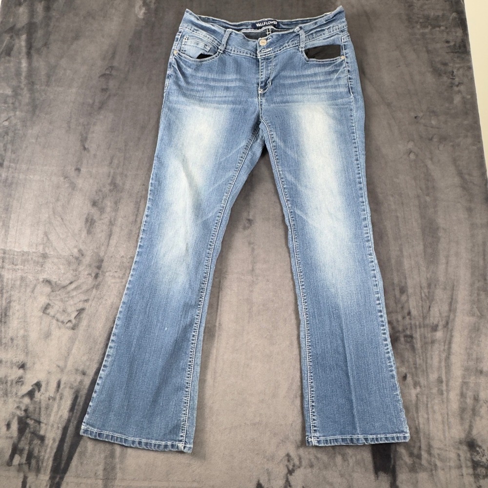 Wallflower Jeans Women 13 Blue Luscious Curvy Bootcut WBM10427B